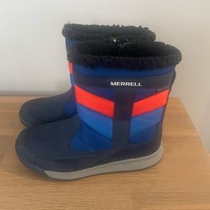 Merrell boys Alpine retro-looking snow puffer waterproof boots